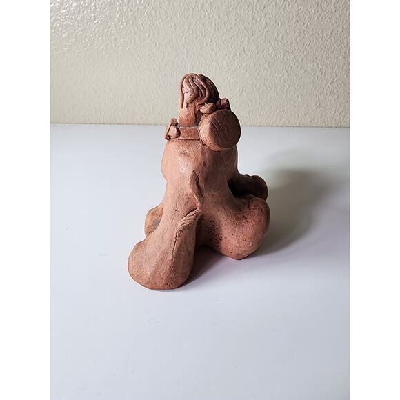 Clay CAMEL Kneeling Whimsical Smiling Art Figuring Collectible - Picture 5 of 8